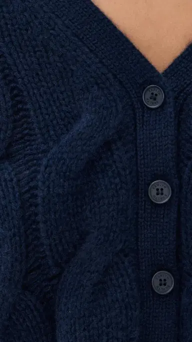 Sablyn Jolie Cashmere Cropped Cardigan Midnight | Thumbnail 6 Sablyn Jolie Cashmere Cropped Cardigan Midnight | Thumbnail 6