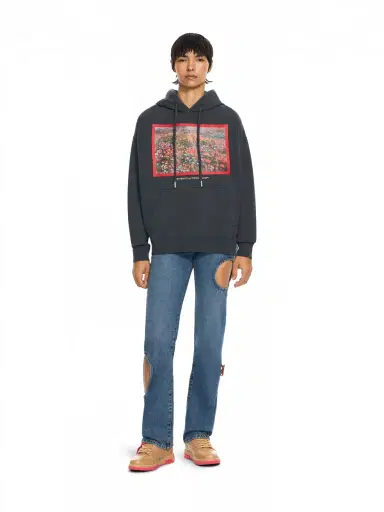 Off-White Flowers Field Skate Hoodie | Thumbnail 2