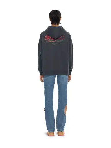 Off-White Flowers Field Skate Hoodie | Thumbnail 4
