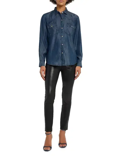 Rails Women's Remi Long-Sleeve Western Shirt - Oceana | Thumbnail 2 Rails Women's Remi Long-Sleeve Western Shirt - Oceana | Thumbnail 2