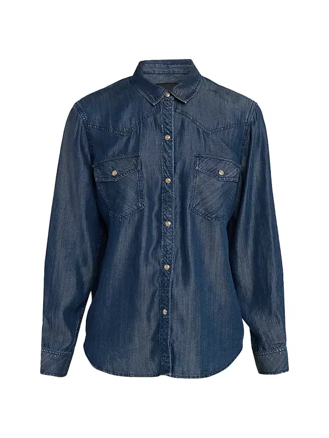 Rails Women's Remi Long-Sleeve Western Shirt - Oceana