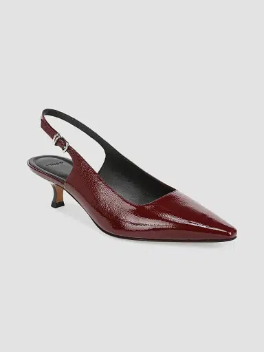 Vince Women's Sabra 45MM Leather Slingback Pumps - Bordeaux - Size 11 | Thumbnail 3 Vince Women's Sabra 45MM Leather Slingback Pumps - Bordeaux - Size 11 | Thumbnail 3