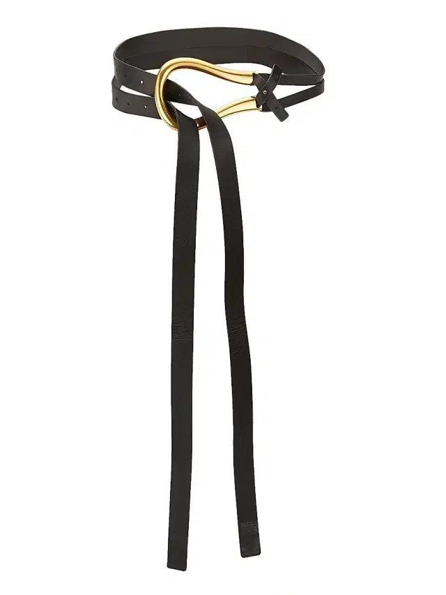 Bottega Veneta Women's French Leather Belt - Nero Gold