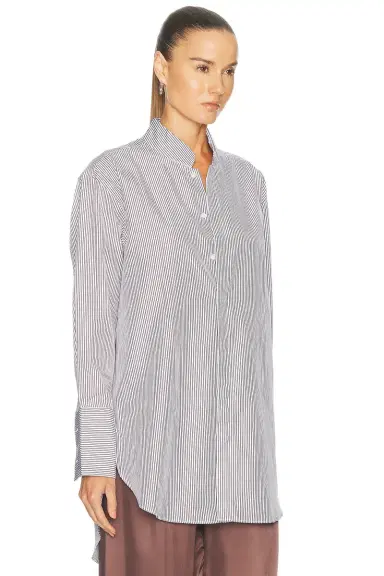 Comme Si Mandrin Collar Tunic Top | Thumbnail 2 Comme Si Mandrin Collar Tunic Top | Thumbnail 2