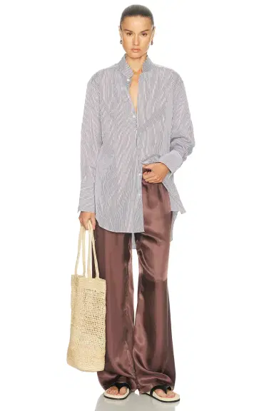 Comme Si Mandrin Collar Tunic Top | Thumbnail 4 Comme Si Mandrin Collar Tunic Top | Thumbnail 4