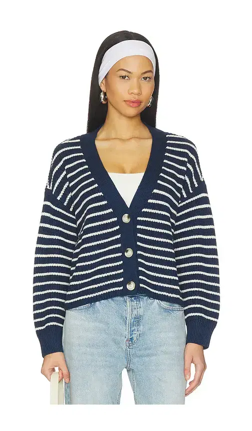 eberjey Fine Gauge Cropped Cardigan