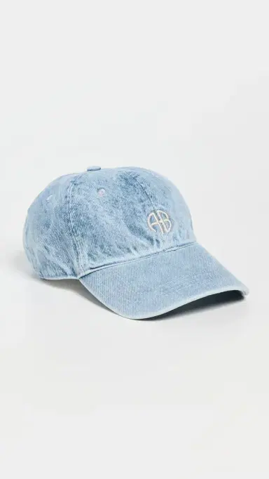 ANINE BING Jeremy Baseball Cap Washed Blue One Size | Thumbnail 3