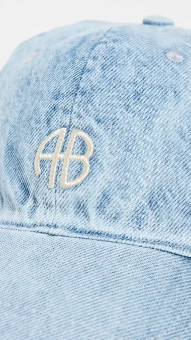 ANINE BING Jeremy Baseball Cap Washed Blue One Size | Thumbnail 5