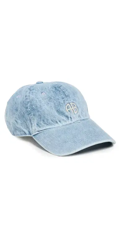 ANINE BING Jeremy Baseball Cap Washed Blue One Size | Thumbnail 1