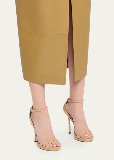 Jimmy Choo 120mm Moza Leather Platform Ankle-Strap Sandals | Thumbnail 2
