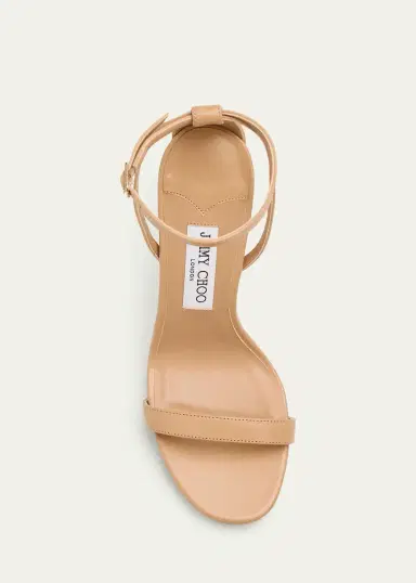 Jimmy Choo 120mm Moza Leather Platform Ankle-Strap Sandals | Thumbnail 6
