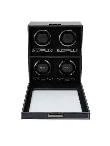 Wolf British Racing Four-Piece Watch Winder - Black | Thumbnail 2 Wolf British Racing Four-Piece Watch Winder - Black | Thumbnail 2