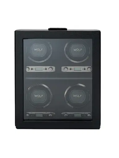 Wolf British Racing Four-Piece Watch Winder - Black | Thumbnail 1 Wolf British Racing Four-Piece Watch Winder - Black | Thumbnail 1