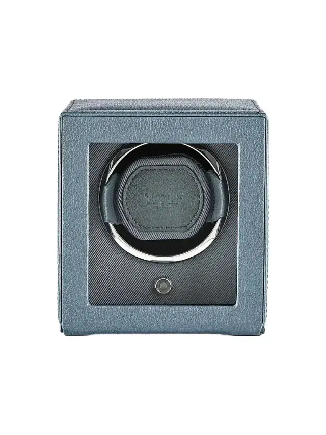 Wolf Designs Cub Single Covered Watch Winder - Future Grey