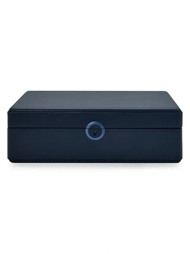Wolf Earth 5-Piece Watch Box - Midnight Blue