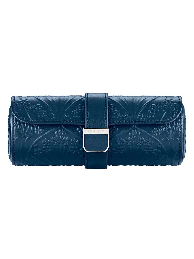 Wolf Liberty Triple Watch Roll - Navy