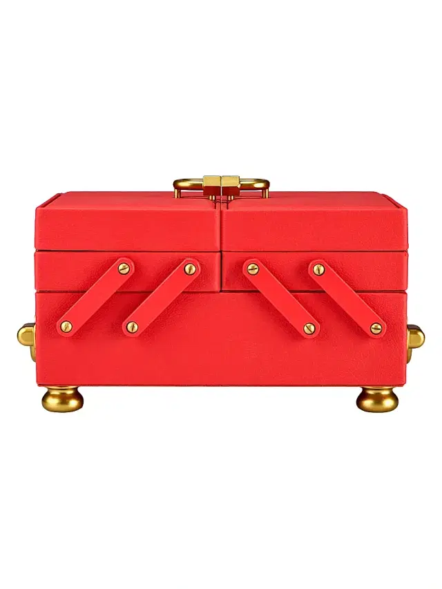 Wolf Marla Aaron Baby Everything Box - Red