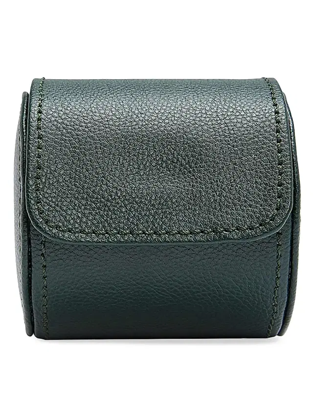 Wolf British Racing Single Watch Roll - Green