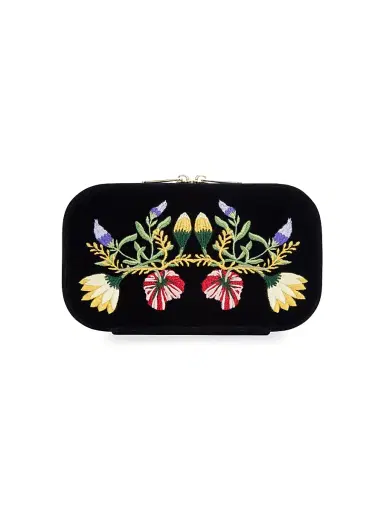 Wolf Zoe Embroidered Travel Zip Case | Thumbnail 1 Wolf Zoe Embroidered Travel Zip Case | Thumbnail 1