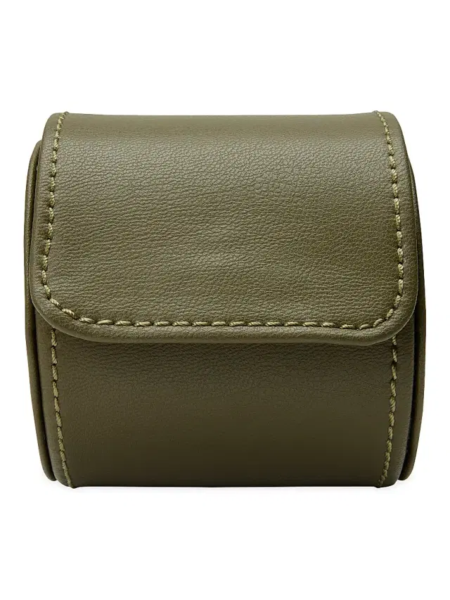 Wolf Earth Single Watch Roll - Olive