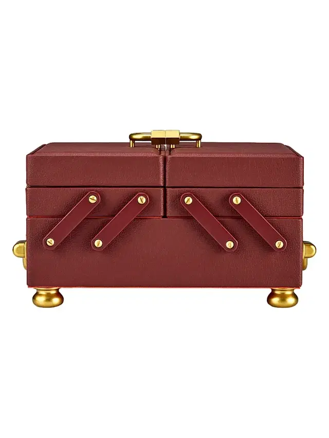 Wolf Marla Aaron Baby Everything Box - Burgundy
