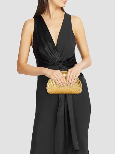 Simkhai Women's Monet Metallic Shell Clutch | Thumbnail 2