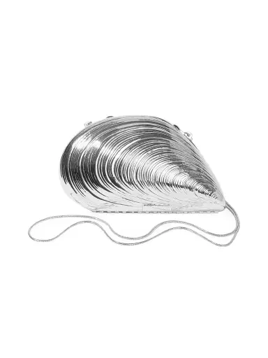 Simkhai Women's Bridget Brass Oyster Bag | Thumbnail 3