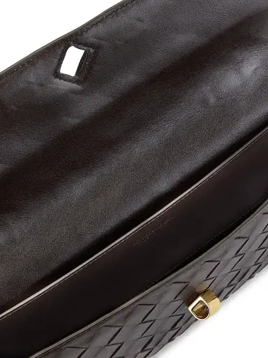 Bottega Veneta Women's Andiamo Intrecciato Leather Top-Handle Clutch - Fondant | Thumbnail 4 Bottega Veneta Women's Andiamo Intrecciato Leather Top-Handle Clutch - Fondant | Thumbnail 4