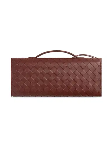 Bottega Veneta Women's Andiamo Intrecciato Leather Top-Handle Clutch | Thumbnail 5
