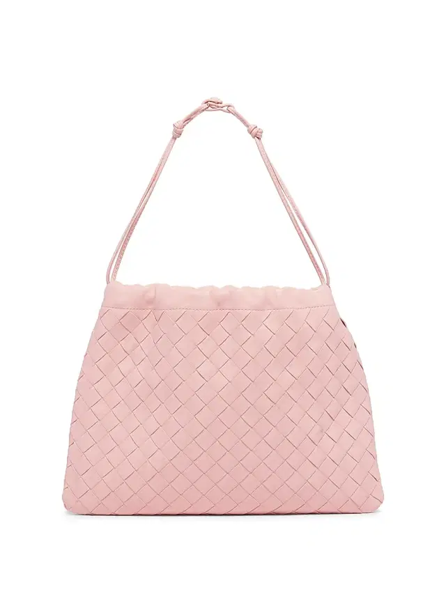 Bottega Veneta Women's Intrecciato Leather Pouch - Rose Gold
