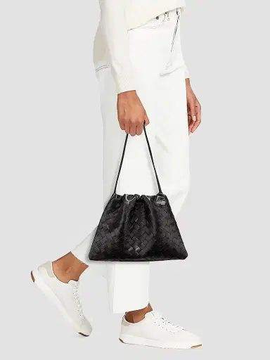 Bottega Veneta Women's Intrecciato Leather Pouch | Thumbnail 2 Bottega Veneta Women's Intrecciato Leather Pouch | Thumbnail 2