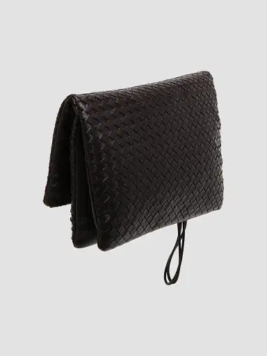 Bottega Veneta Women's Giornale Intrecciato Leather Pouch | Thumbnail 3 Bottega Veneta Women's Giornale Intrecciato Leather Pouch | Thumbnail 3