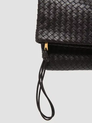 Bottega Veneta Women's Giornale Intrecciato Leather Pouch | Thumbnail 4 Bottega Veneta Women's Giornale Intrecciato Leather Pouch | Thumbnail 4