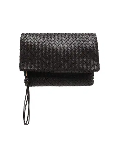 Bottega Veneta Women's Giornale Intrecciato Leather Pouch | Thumbnail 1 Bottega Veneta Women's Giornale Intrecciato Leather Pouch | Thumbnail 1