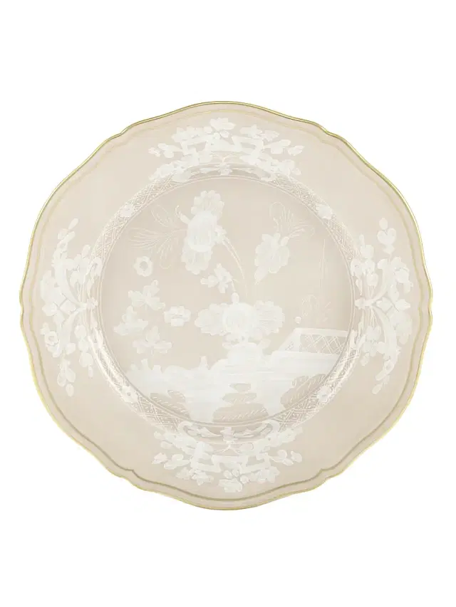 Ginori 1735 Oriente Italiano Gold-Rimmed Plate Collection - Meringa Bread Plate