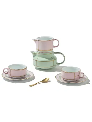 GINORI 1735 Diva Colonna Tea Set For Two 4-Piece Set | Thumbnail 4