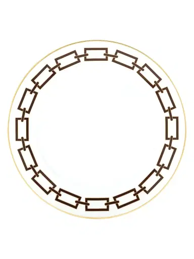 Ginori 1735 Catene Flat Plate - Ebano Bread Plate | Thumbnail 1 Ginori 1735 Catene Flat Plate - Ebano Bread Plate | Thumbnail 1