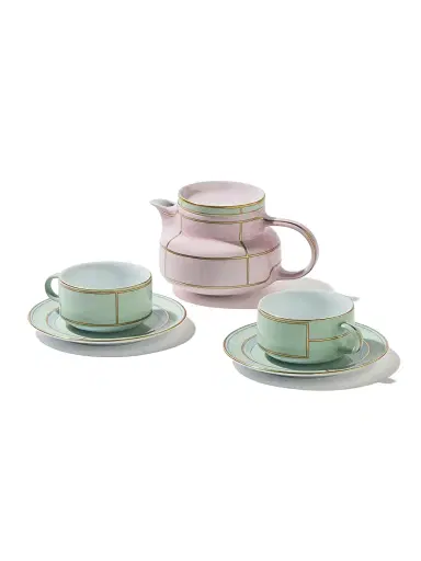 GINORI 1735 Diva Colonna Tea Set For Two 4-Piece Set | Thumbnail 2