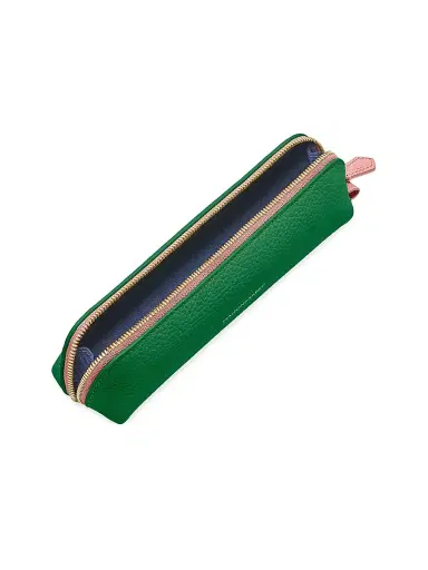 MAISON de SABRÉ Leather Pencil Case - Emerald Lily | Thumbnail 2