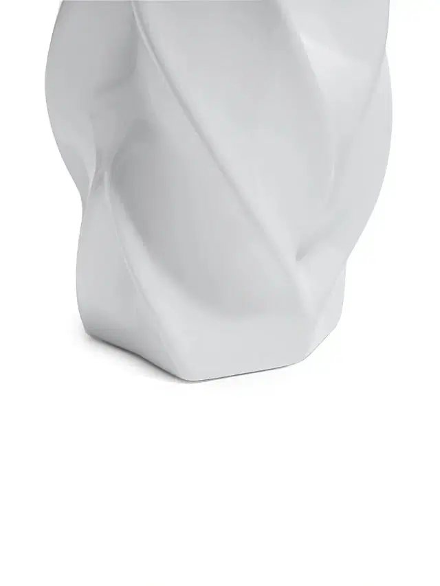 Zaha Hadid Design Braid Waist Porcelain Vase - White