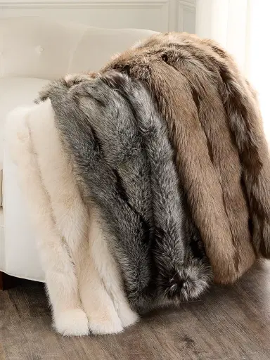 Lyla Grant Fur-Free Faux Fox Throw | Thumbnail 2 Lyla Grant Fur-Free Faux Fox Throw | Thumbnail 2