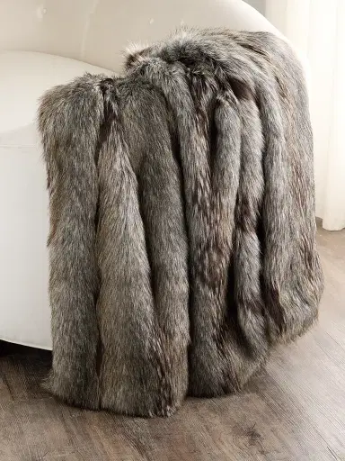 Lyla Grant Fur-Free Faux Fox Throw | Thumbnail 1 Lyla Grant Fur-Free Faux Fox Throw | Thumbnail 1