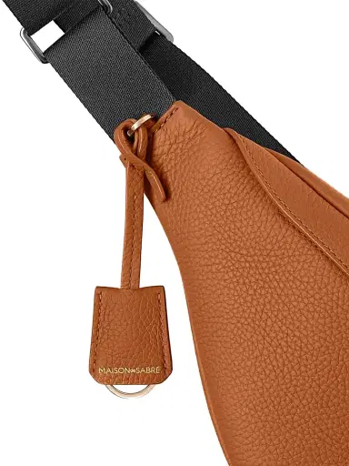 MAISON de SABRÉ Leather Sling Bag - Pecan Brown | Thumbnail 6