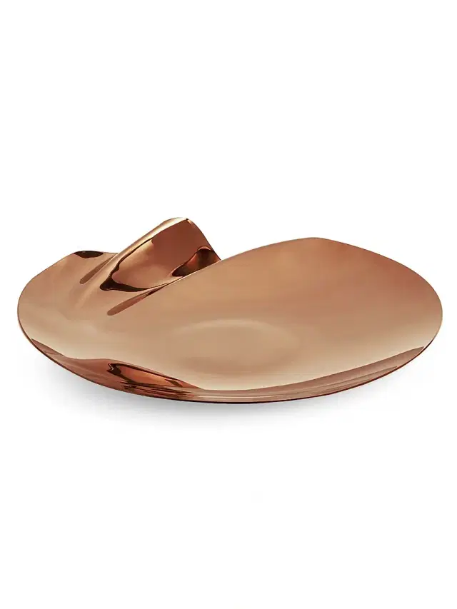 Zaha Hadid Design Serenity Stainless Steel Platter - Rose Gold