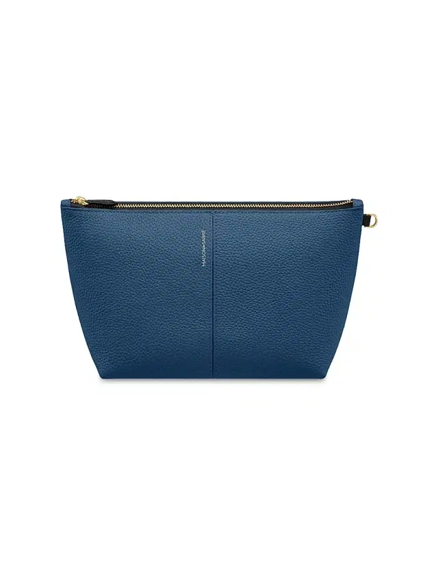 Maison de Sabre Women's Medium Leather Flaire Pouch - Pacific Caviar