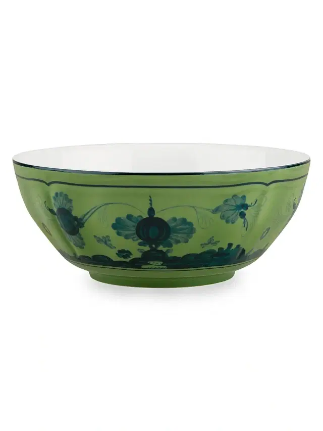 Ginori 1735 Oriente Italiano Antico Doccia Bowl - Malachite