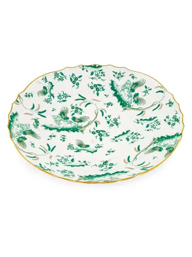 Ginori 1735 Oro di Doccia Round Flat Plate - Giada | Thumbnail 1 Ginori 1735 Oro di Doccia Round Flat Plate - Giada | Thumbnail 1