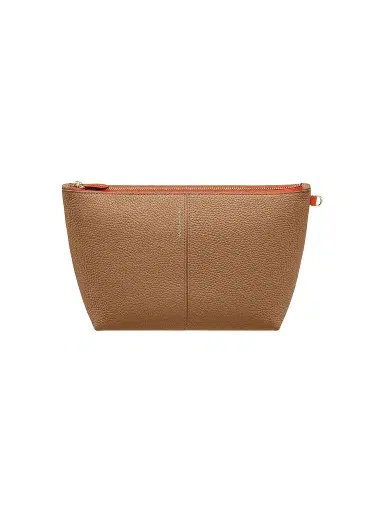 MAISON de SABRÉ Women's Medium Leather Flaire Pouch - Manhattan Sandstone | Thumbnail 1