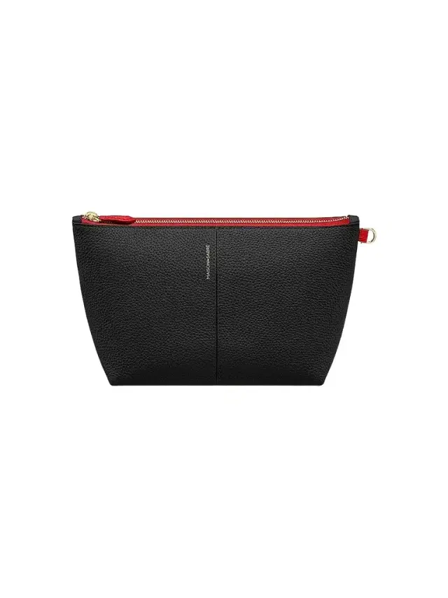 Maison de Sabre Women's Small Leather Flaire Pouch - Rouge Noir
