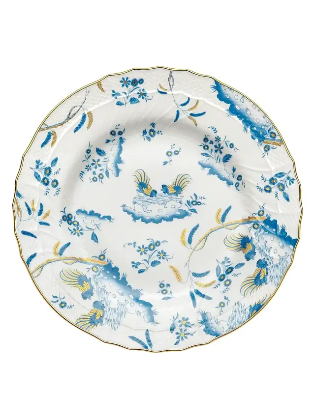Ginori 1735 Oro Di Doccia Plate Collection - Turchese Dessert Plate